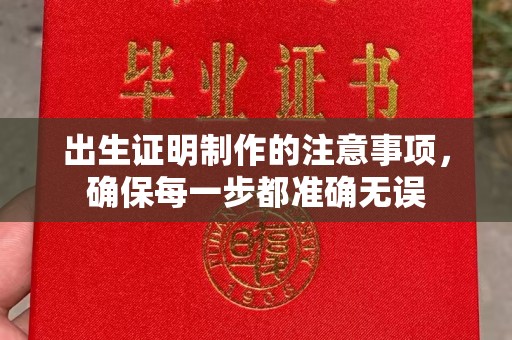 沙湾出生证明制作的注意事项，确保每一步都准确无误